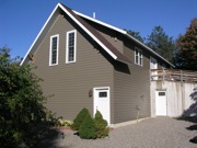side entrance and winter storage